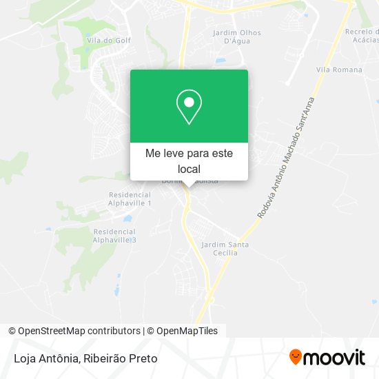 Loja Antônia mapa