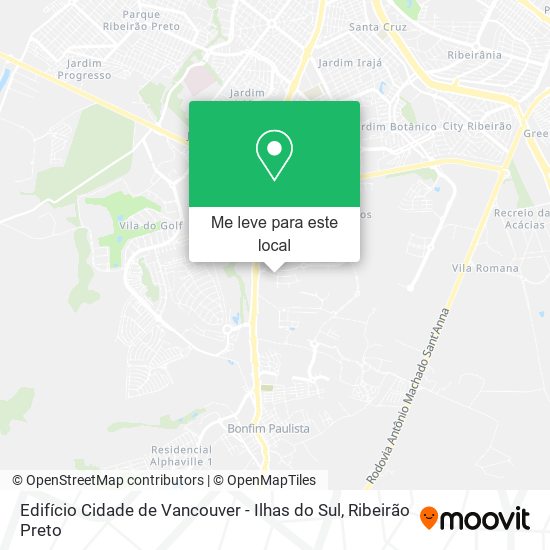 Edifício Cidade de Vancouver - Ilhas do Sul mapa