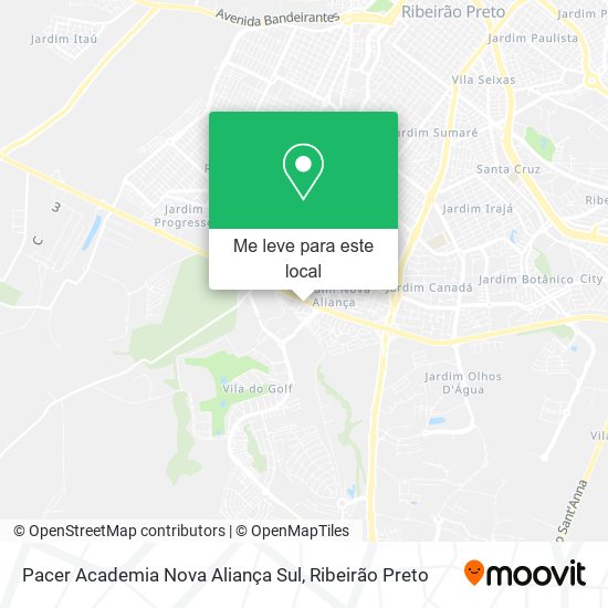 Pacer Academia Nova Aliança Sul mapa