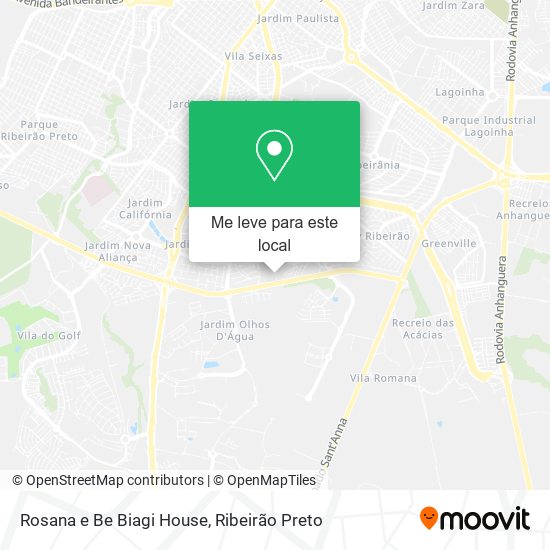 Rosana e Be Biagi House mapa