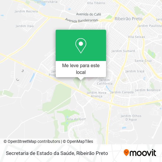 Secretaria de Estado da Saúde mapa