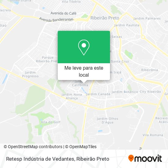 Retesp Indústria de Vedantes mapa