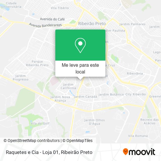 Raquetes e Cia - Loja 01 mapa
