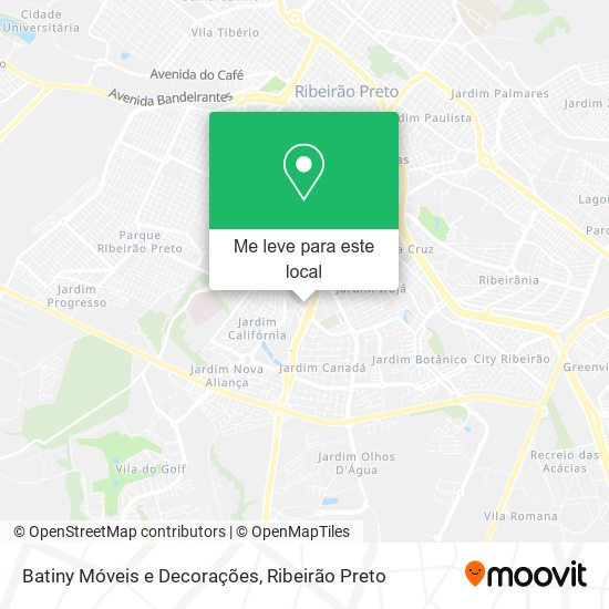 Batiny Móveis e Decorações mapa