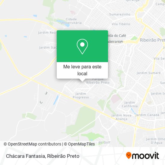 Chácara Fantasia mapa