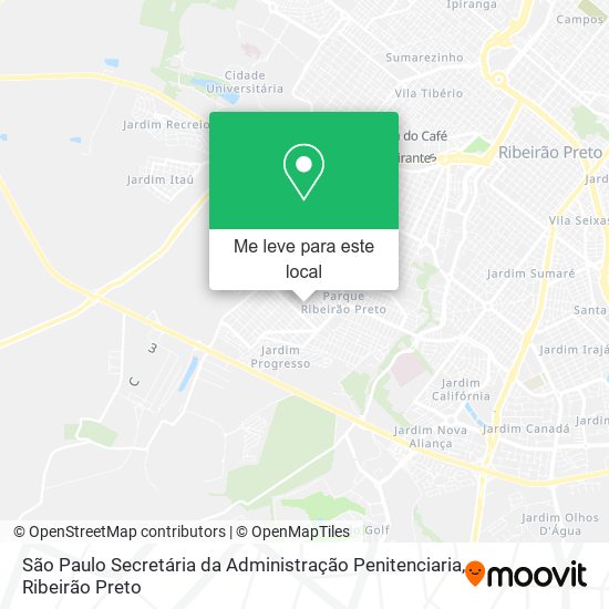 São Paulo Secretária da Administração Penitenciaria mapa