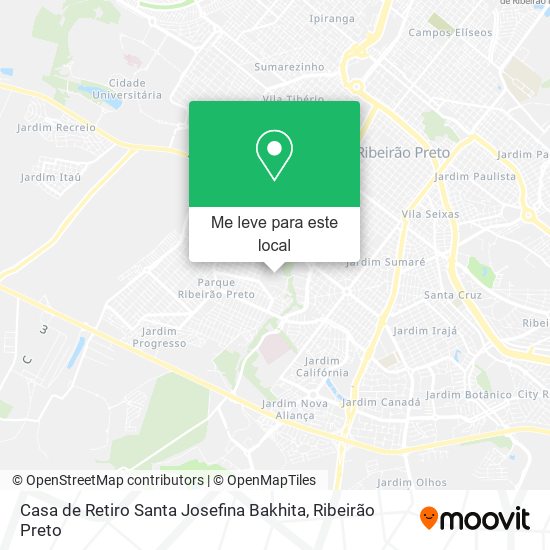 Casa de Retiro Santa Josefina Bakhita mapa