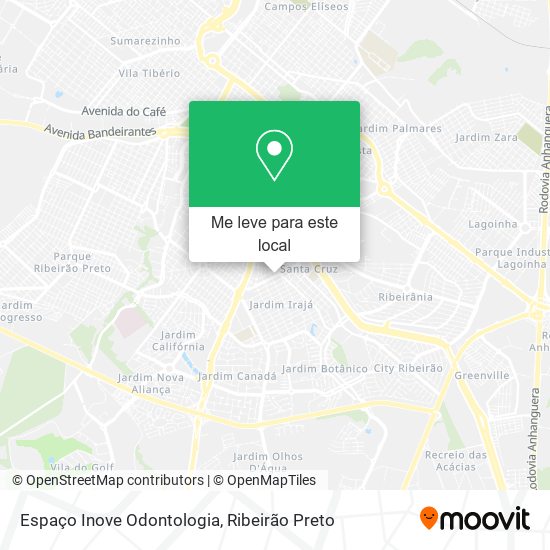 Espaço Inove Odontologia mapa