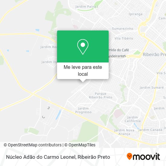 Núcleo Adão do Carmo Leonel mapa