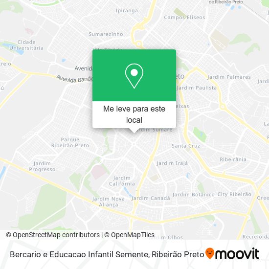 Bercario e Educacao Infantil Semente mapa