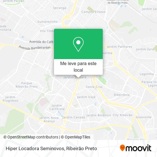 Hiper Locadora Seminovos mapa