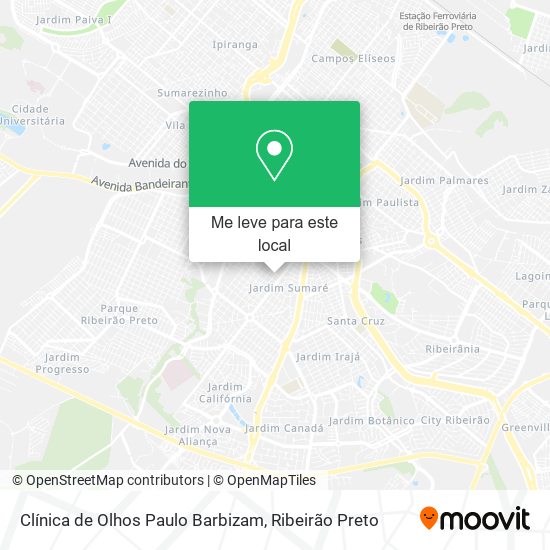 Clínica de Olhos Paulo Barbizam mapa