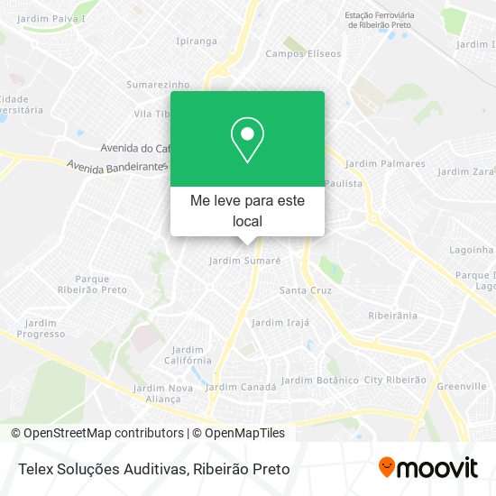 Telex Soluções Auditivas mapa