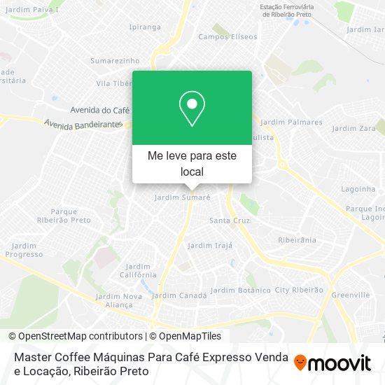 Master Coffee Máquinas Para Café Expresso Venda e Locação mapa