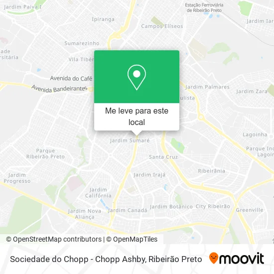 Sociedade do Chopp - Chopp Ashby mapa