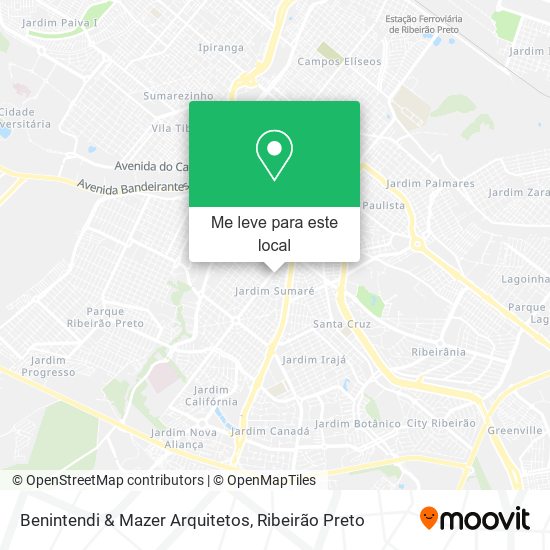 Benintendi & Mazer Arquitetos mapa