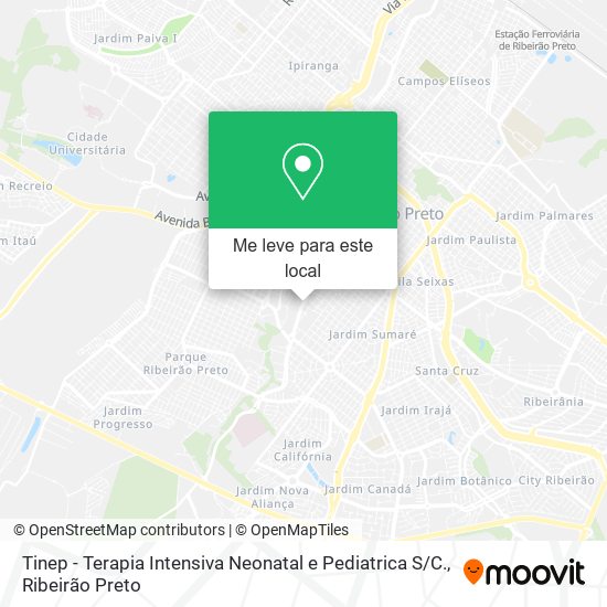 Tinep - Terapia Intensiva Neonatal e Pediatrica S / C. mapa