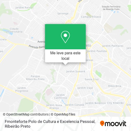 Fmonteforte Polo de Cultura e Excelencia Pessoal mapa