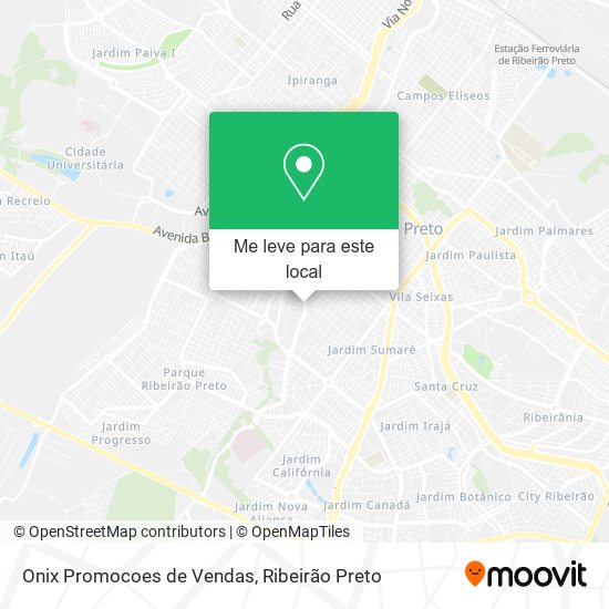 Onix Promocoes de Vendas mapa
