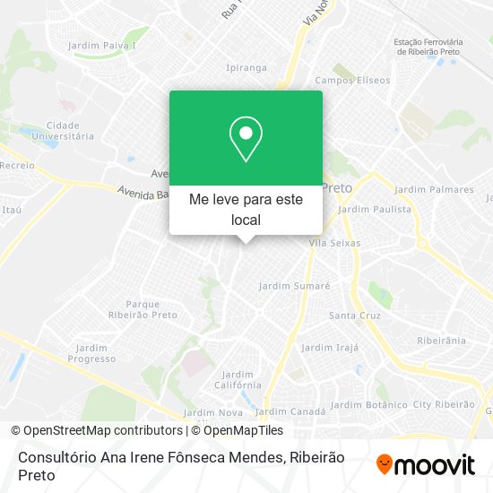 Consultório Ana Irene Fônseca Mendes mapa