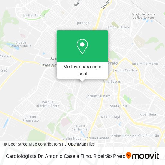 Cardiologista Dr. Antonio Casela Filho mapa
