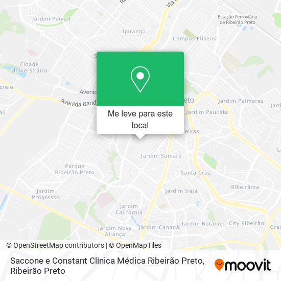 Saccone e Constant Clínica Médica Ribeirão Preto mapa