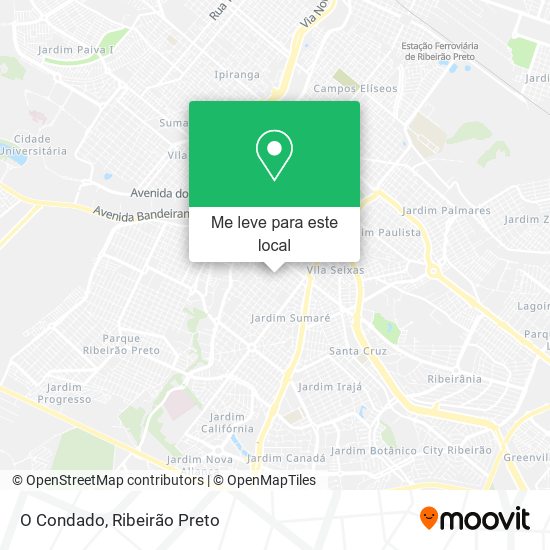 O Condado mapa