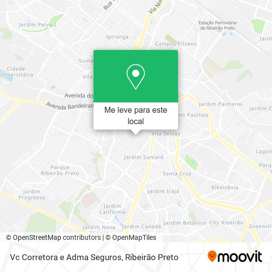 Vc Corretora e Adma Seguros mapa