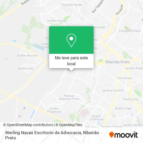 Werling Navas Escritorio de Advocacia mapa