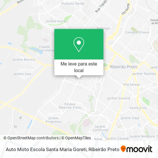Auto Moto Escola Santa Maria Goreti mapa