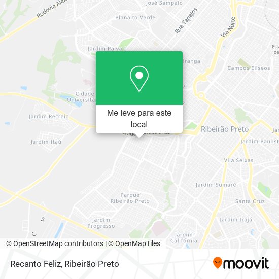 Recanto Feliz mapa