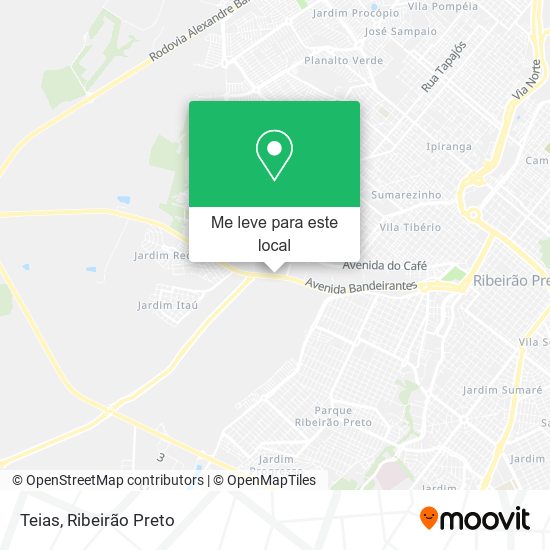 Teias mapa