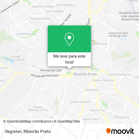 Registec mapa