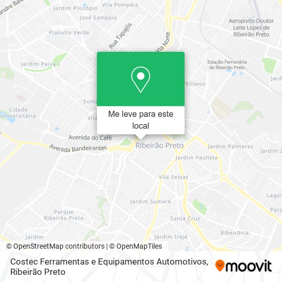 Costec Ferramentas e Equipamentos Automotivos mapa