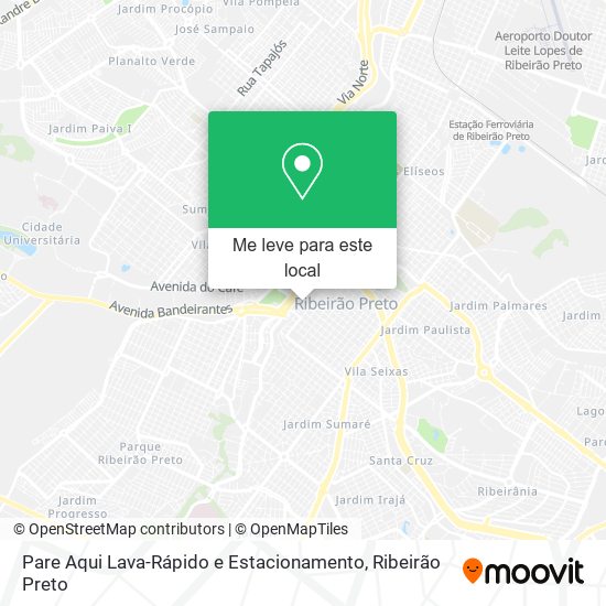 Pare Aqui Lava-Rápido e Estacionamento mapa