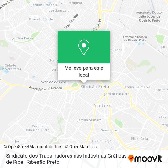 Sindicato dos Trabalhadores nas Indústrias Gráficas de Ribei mapa