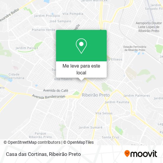 Casa das Cortinas mapa
