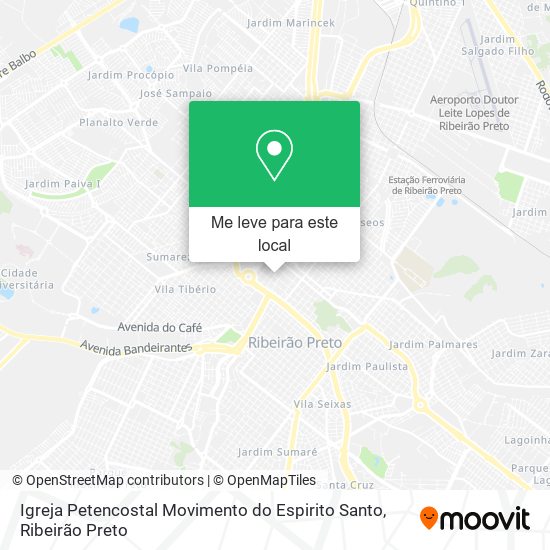 Igreja Petencostal Movimento do Espirito Santo mapa