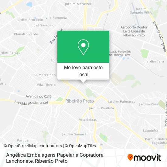 Angélica Embalagens Papelaria Copiadora Lanchonete mapa