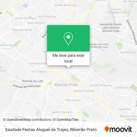 Saudade Festas Aluguel de Trajes mapa