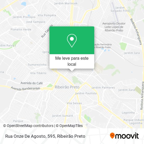 Rua Onze De Agosto, 595 mapa