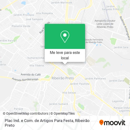 Plac Ind. e Com. de Artigos Para Festa mapa