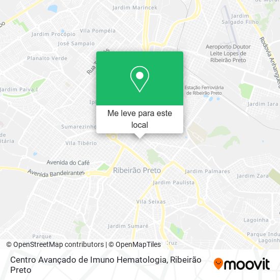 Centro Avançado de Imuno Hematologia mapa