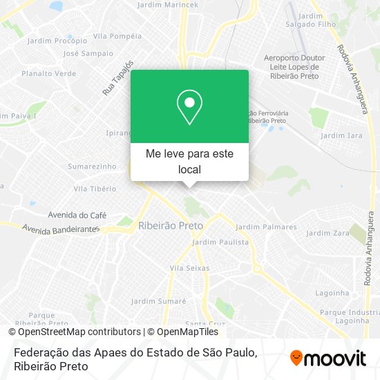 Federação das Apaes do Estado de São Paulo mapa