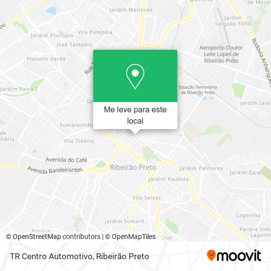 TR Centro Automotivo mapa