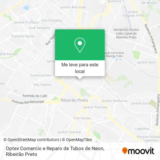Optex Comercio e Reparo de Tubos de Neon mapa