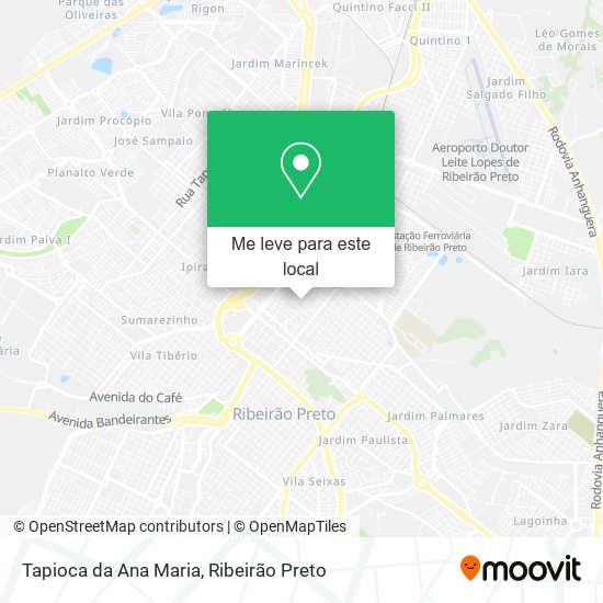 Tapioca da Ana Maria mapa