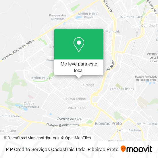 R P Credito Serviços Cadastrais Ltda mapa