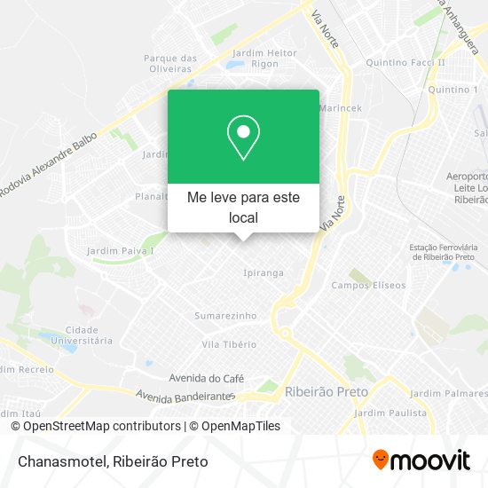 Chanasmotel mapa