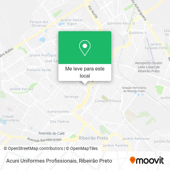 Acuni Uniformes Profissionais mapa